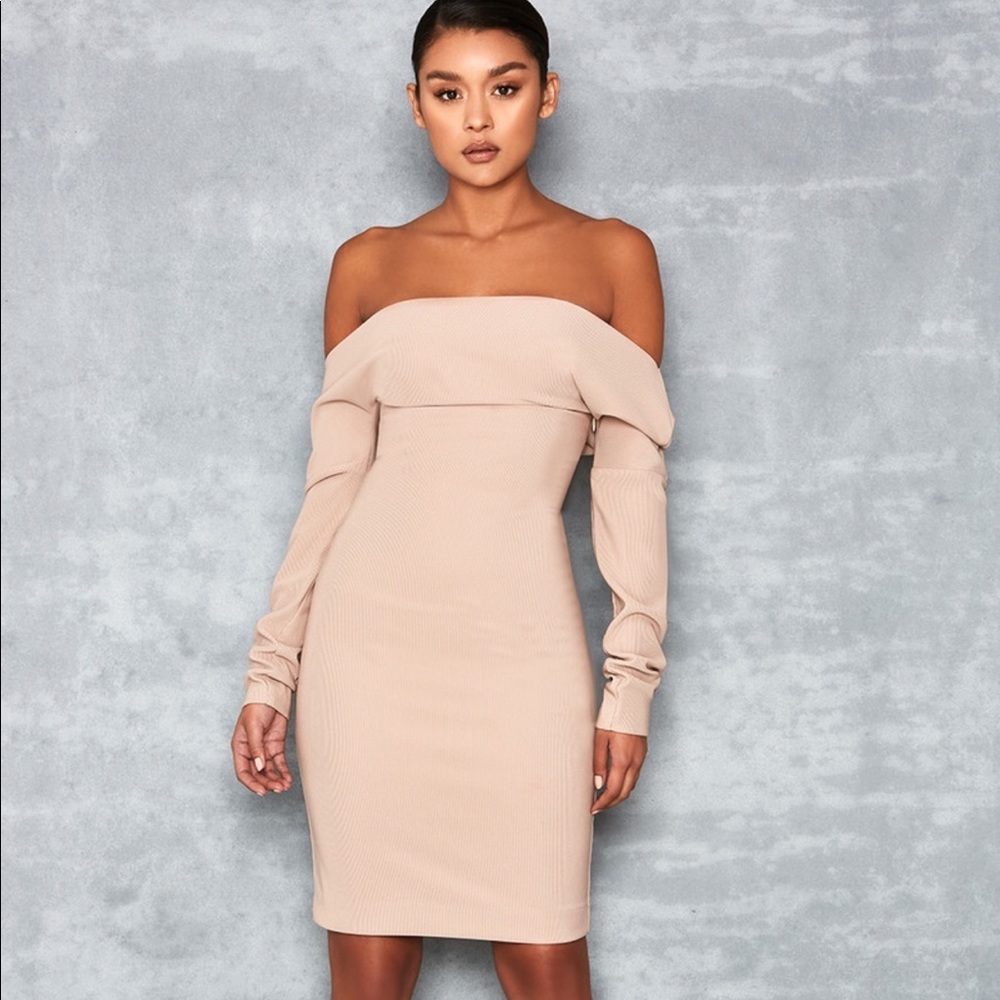 Mistress Rocks Nude One Shoulder Dress